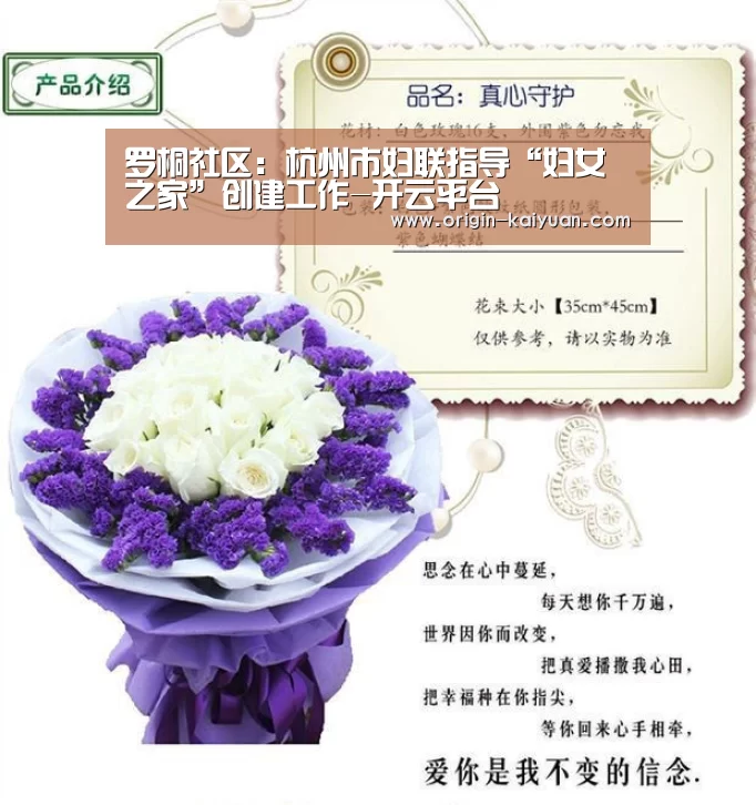 罗桐社区:杭州市妇联指导“妇女之家”创建工作-开云平台(图4) 开元棋牌官网